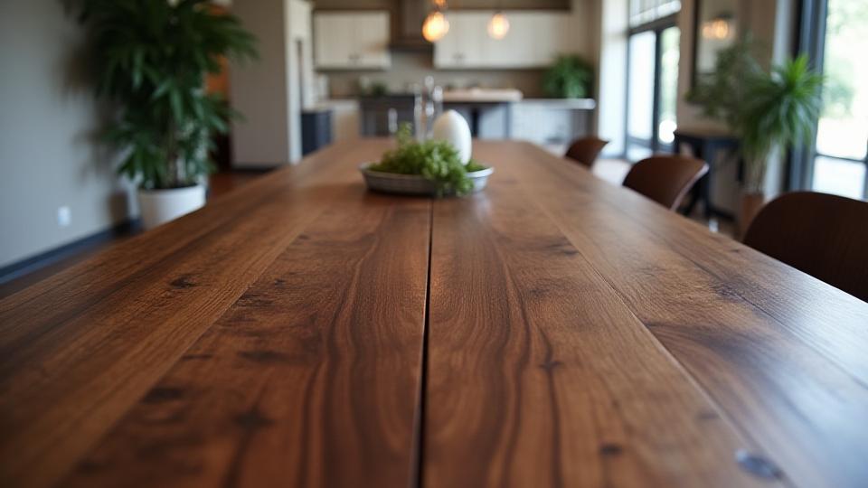 Esstisch aus Nussbaum